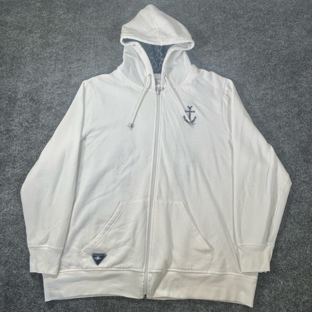 Disney Cruise Line Full Zip Up Jacket Women’s White
